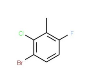 1-Bromo-2-chloro-4-fluoro-3-methylbenzene (CAS 203302-92-5) - chemical structure image