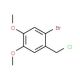 1-bromo-2-(chloromethyl)-4,5-dimethoxybenzene (CAS 54370-01-3) - chemical structure image