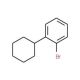 1-Bromo-2-cyclohexylbenzene (CAS 59734-92-8) - chemical structure image