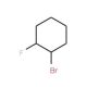 1-Bromo-2-fluorocyclohexane (CAS 656-57-5) - chemical structure image