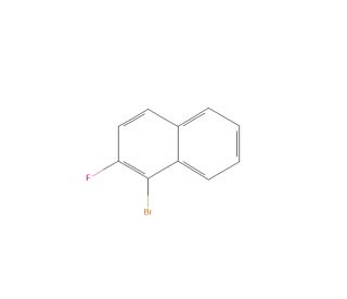 1-Bromo-2-fluoronaphthalene (CAS 342-55-2) - chemical structure image