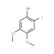 1-Bromo-2-iodo-4,5-dimethoxybenzene (CAS 89978-46-1) - chemical structure image