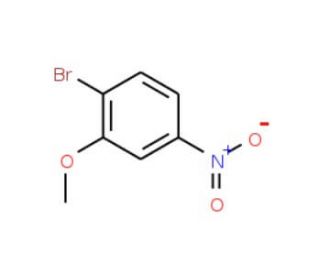1-Bromo-2-methoxy-4-nitrobenzene (CAS 77337-82-7) - chemical structure image