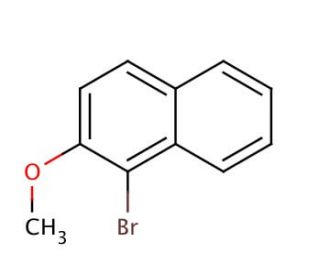 1-Bromo-2-methoxynaphthalene (CAS 3401-47-6) - chemical structure image