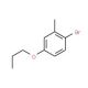 1-Bromo-2-methyl-4-propoxybenzene (CAS 1133116-39-8) - chemical structure image