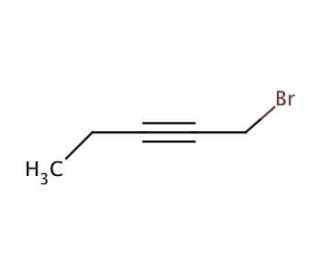 1-Bromo-2-pentyne (CAS 16400-32-1) - chemical structure image