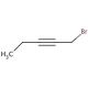 1-Bromo-2-pentyne (CAS 16400-32-1) - chemical structure image