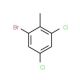 1-Bromo-3,5-dichloro-2-methylbenzene (CAS 115615-19-5) - chemical structure image