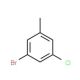 1-Bromo-3-chloro-5-methylbenzene (CAS 329944-72-1) - chemical structure image