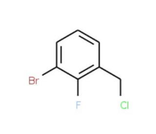 1-Bromo-3-(chloromethyl)-2-fluorobenzene (CAS 786652-60-6) - chemical structure image