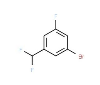 1-Bromo-3-difluoromethyl-5-fluorobenzene (CAS 627526-90-3) - chemical structure image