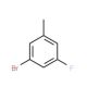 1-Bromo-3-fluoro-5-methylbenzene (CAS 202865-83-6) - chemical structure image