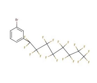 1-Bromo-3-(heptadecafluorooctyl)benzene (CAS 325459-90-3) - chemical structure image