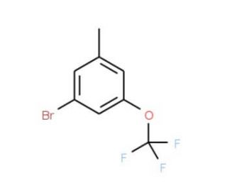 1-Bromo-3-methyl-5-(trifluoromethoxy)benzene (CAS 887266-91-3) - chemical structure image