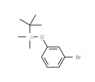 1-Bromo-3-(tert-butyldimethylsiloxy)benzene (CAS 65423-56-5) - chemical structure image