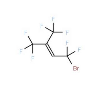 1-Bromo-3-(trifluoromethyl)-1,1,4,4,4-pentafluorobut-2-ene (CAS 885276-66-4) - chemical structure image