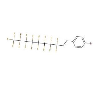 1-Bromo-4-(3,3,4,4,5,5,6,6,7,7,8,8,9,9,10,10,10-heptadecafluorodecyl)benzene (CAS 195324-88-0) - chemical structure image