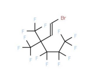 1-Bromo-4,4,5,5,6,6,6-heptafluoro-3,3-bis-(trifluoromethyl)hexene (CAS 128454-94-4) - chemical structure image