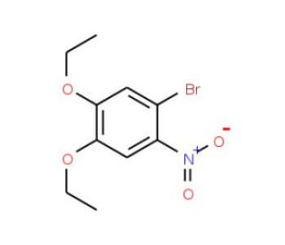 1-bromo-4,5-diethoxy-2-nitrobenzene (CAS 73775-84-5) - chemical structure image