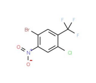 1-Bromo-4-chloro-2-nitro-5-(trifluoromethyl)benzene - chemical structure image