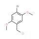 1-bromo-4-(chloromethyl)-2,5-dimethoxybenzene - chemical structure image