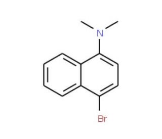 1-Bromo-4-(dimethylamino)naphthalene (CAS 59557-93-6) - chemical structure image
