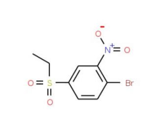 1-Bromo-4-ethylsulfonyl-2-nitrobenzene - chemical structure image