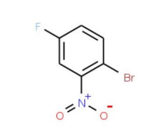 1-Bromo-4-fluoro-2-nitrobenzene (CAS 446-09-3) - chemical structure image