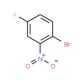 1-Bromo-4-fluoro-2-nitrobenzene (CAS 446-09-3) - chemical structure image
