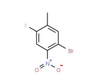 1-Bromo-4-fluoro-5-methyl-2-nitrobenzene (CAS 208165-95-1) - chemical structure image