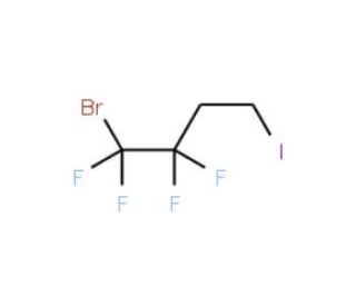 1-Bromo-4-iodo-1,1,2,2-tetrafluorobutane (CAS 129587-49-1) - chemical structure image