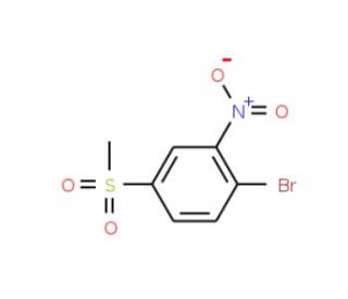 1-Bromo-4-(methylsulphonyl)-2-nitrobenzene (CAS 94832-06-1) - chemical structure image