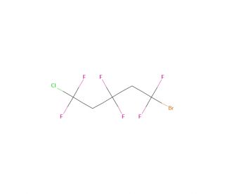 1-Bromo-5-chloro-1,1,3,3,5,5-hexafluoropentane (CAS 1980045-73-5) - chemical structure image