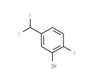 1-Bromo-5-(difluoromethyl)-2-fluorobenzene (CAS 886509-99-5) - chemical structure image