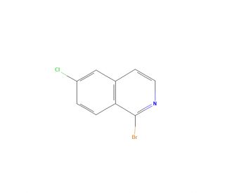 1-Bromo-6-chloroisoquinoline (CAS 1196146-81-2) - chemical structure image
