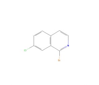 1-Bromo-7-chloroisoquinoline (CAS 1196155-73-3) - chemical structure image