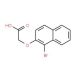 (1-Bromo-naphthalen-2-yloxy)-acetic acid (CAS 41791-59-7) - chemical structure image