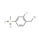 1-(Bromomethyl)-2-chloro-4-(methylsulfonyl)benzene (CAS 180200-86-6) - chemical structure image