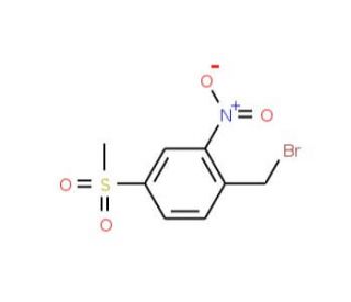 1-(Bromomethyl)-4-(methylsulfonyl)-2-nitrobenzene (CAS 849035-67-2) - chemical structure image