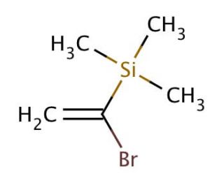 (1-Bromovinyl)trimethylsilane (CAS 13683-41-5) - chemical structure image