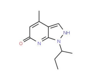 1-(Butan-2-yl)-4-methyl-1H,6H,7H-pyrazolo[3,4-b]pyridin-6-one - chemical structure image