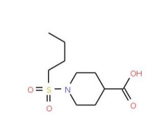 1-(butane-1-sulfonyl)piperidine-4-carboxylic acid - chemical structure image