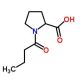1-butanoylpyrrolidine-2-carboxylic acid - chemical structure image