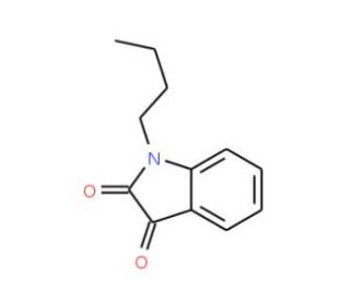 1-Butyl-1H-indole-2,3-dione (CAS 4290-91-9) - chemical structure image