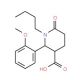 1-butyl-2-(2-methoxyphenyl)-6-oxopiperidine-3-carboxylic acid - chemical structure image