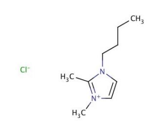 1-Butyl-2,3-dimethylimidazolium chloride (CAS 98892-75-2) - chemical structure image