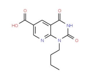 1-butyl-2,4-dioxo-1H,2H,3H,4H-pyrido[2,3-d]pyrimidine-6-carboxylic acid - chemical structure image