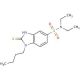1-Butyl-2-mercapto-1H-benzoimidazole-5-sulfonic acid diethylamide - chemical structure image
