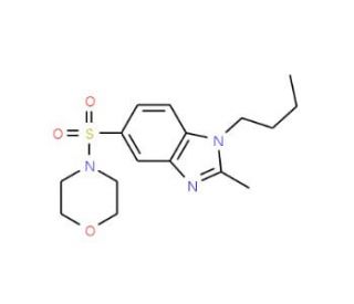1-Butyl-2-methyl-5-(morpholine-4-sulfonyl)-1H-benzoimidazole - chemical structure image
