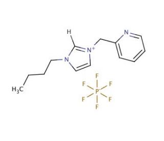 1-Butyl-3-(2-pyridinylmethyl)-1H-imidazolium hexafluorophosphate (CAS 873788-09-1) - chemical structure image
